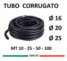 TUBO CORRUGATO FLESSIBILE NERO