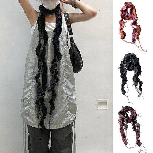 Sciarpa con bordo arricciato - con,