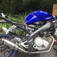 Tubo collegamento testata impianto scarico titanio Yamaha YZFR125 YZF-R125 2008-2018