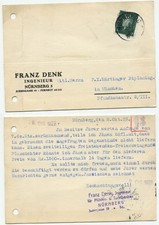 04426 - Cartolina - Norimberga 8.10.1929 per Monaco di Baviera - vedente a battente