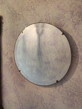 Specchio rotondo con bordo molato anni 60 tipo Giò Ponti