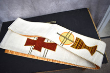 Stola bianca leggermente