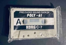KORG POLY 61 Preloaded Sound Data Original Cassette