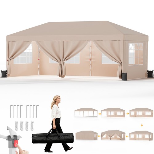 Jummico gazebo 3x6m pieghevole - 3x6m,