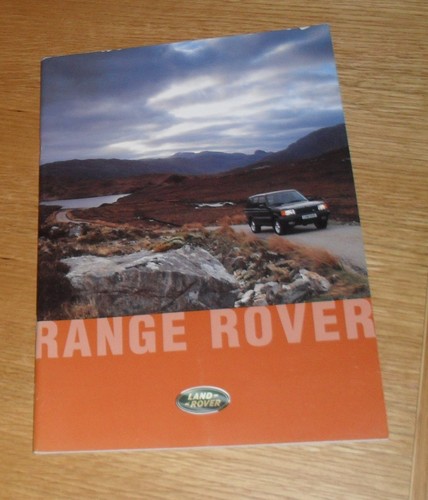Brochure range rover p38 1995 - brochure,