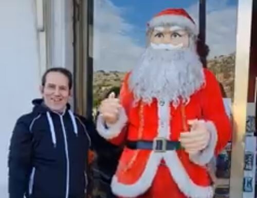 Babbo natale gigante - babbo,