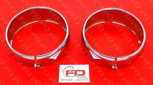 Coppia cornici ghiere cromate - cornici,