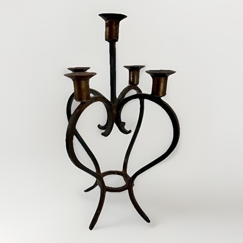 Candelabro vintage ferro - candelabro, in