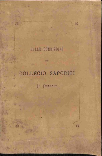 Sulle condizioni del - , collegio