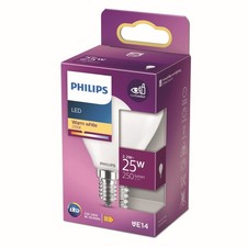 Philips LED Lampadina Smerigliata, 25 W, E14, Luce Bianca Calda 73FZ
