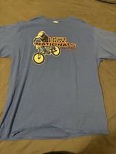 T-shirt grafica blu USA BMX