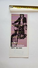 Harley-Davidson SS 350 1973 depliant ITALIANO originale brochure 