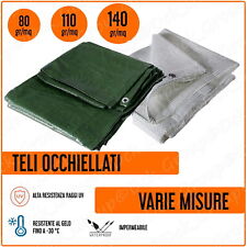 Telo Telone Occhiellato Esterno Impermeabile Copertura Piscina Copritutto MISURE