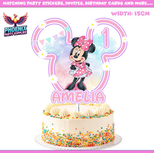 Minnie cake topper - cake,