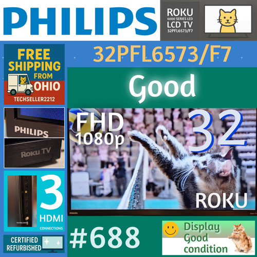 Philips 1080p fhd roku led - 32",