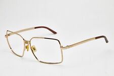 2000s pilot eyeglasses FENDI SL 7296 gold metal eyeglasses oversized frame