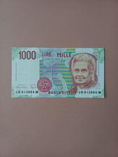 Banconota 1000 lire montessori - banconota,