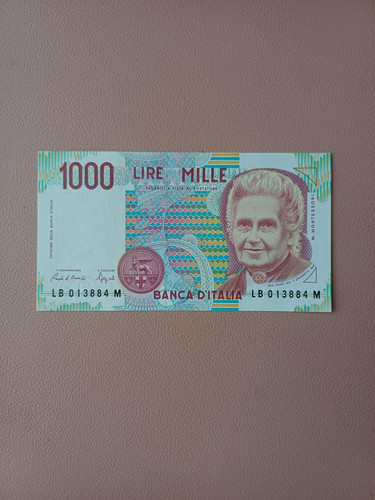 Banconota 1000 lire montessori - 1000,