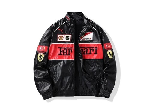 Giacca uomo ferrari pelle - giacca, nero