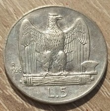 5 Lire 1926 AQUILOTTO RARA