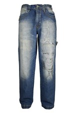 Jeans pantaloni uomo larghi - pantaloni,