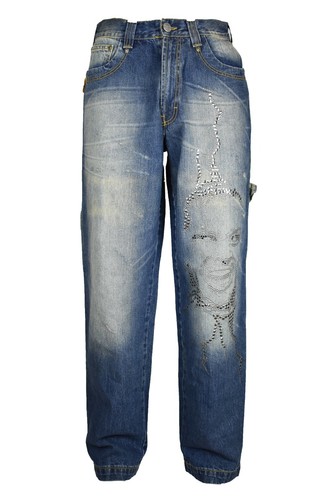 Jeans pantaloni uomo larghi - jeans,