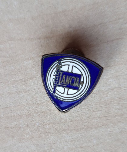Vintage enamel lancia logo car - lancia,