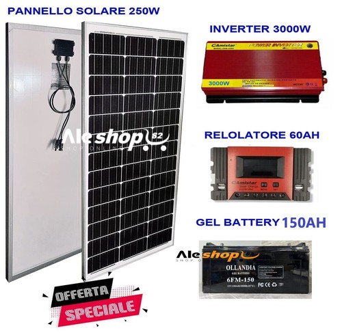 Kit fotovoltaico 2kw - kit,