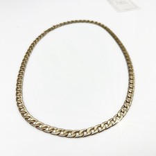 Collana da Uomo Donna placcata oro 18 kt a catena maglia cubana vintage