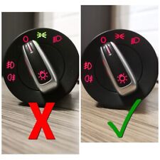 Interruttore faro alluminio spazzolato VW Golf Mk4 R32 Anniversary Bora Jubi