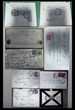 Lotto 7 buste zona di guerra