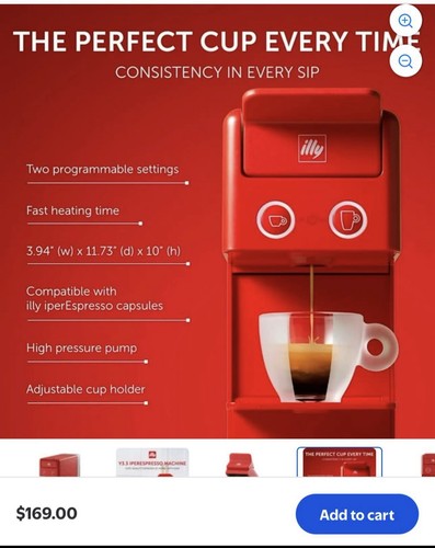 Illy espresso machine - illy, new