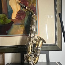 Sax alto vintage Evette e Schaeffer in lacca oro #28087