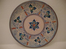 PIATTO IN CERAMICA TIPICA DI CALTAGIRONE DECORATO A MANO DITTA LAUREANTI