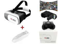 KIT VR BOX+JOYSTICK OCCHIALI VISORE 3D REALTA AUMENTATA 360° PER IPHONE ANDROID
