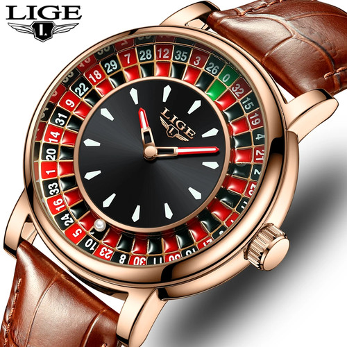 Orologio uomo pelle marrone - orologio,