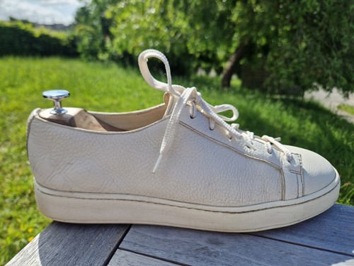 Sneakers santoni cuir grainé - sneakers,