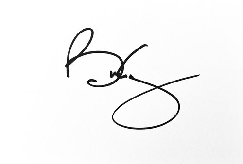 Brian may hand signed - brian,