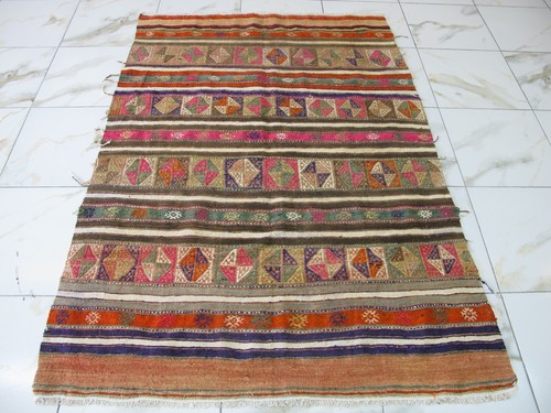 Tappeto turco oushak kilim 4x6 - oushak,