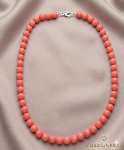 Collana orelù filo corallo - collana,