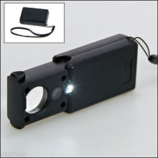 SAFE Lente d’ingrandimento a LED e lampadina UV 30x e 60x per monete banconote..