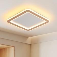 Plafoniera LED in legno sala