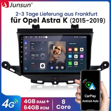Autoradio 8 core 4+64G CarPlay Android 14 per Opel Astra K 2015-2019 GPS Navi DAB