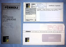 CALDAIA A GAS FERROLI MOD. LINEADUE Cat III° B-1978+GARANZIA LIBRETTO ISTRUZIONI