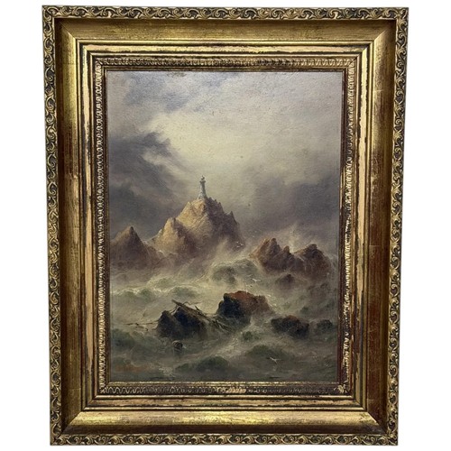 Dipinto olio marittimo il - dipinto,