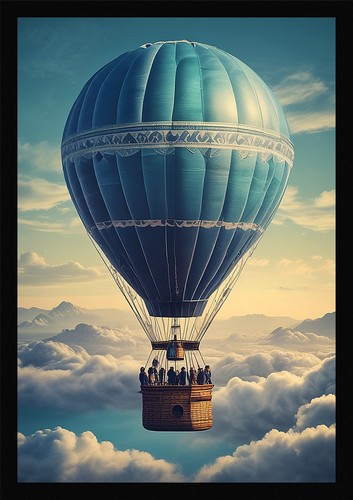 Poster epico mongolfiera