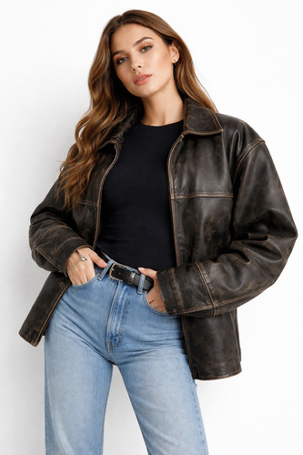 Cappotto donna vera - , pelle