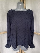 Zara blusa dobby marina top M