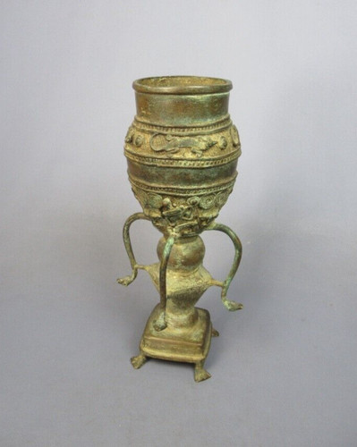 Antico vaso bronzo arte etnica