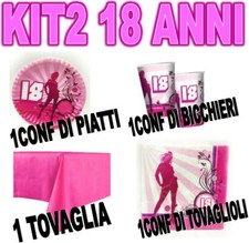 Kit festa 18 anni coordinato
